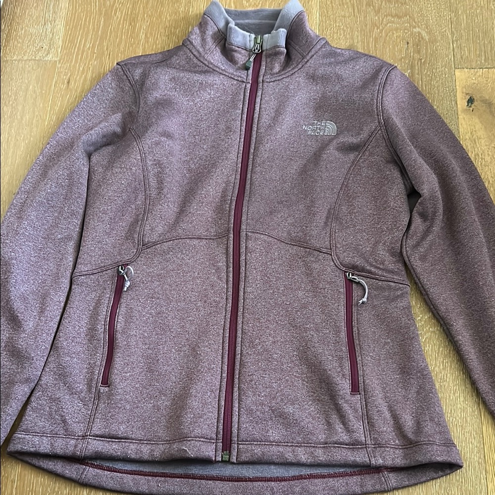 The North Face Purple Ski Jacket with High Collar